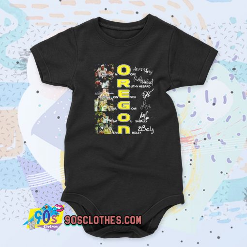 Oregon Ducks Minyon Moore Ruthy Hebard Sign Cool Baby Onesie