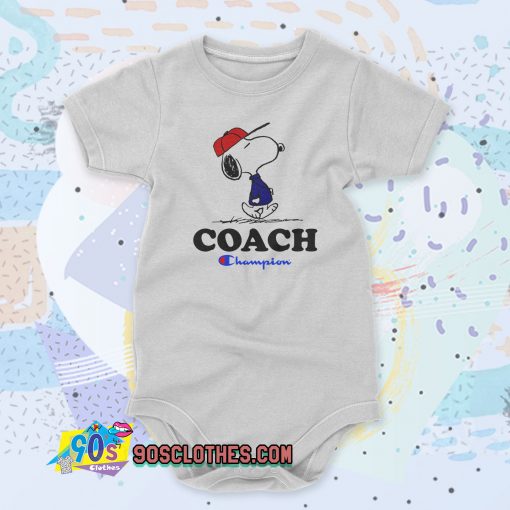 Peanuts Snoopy Coach Champion Baby Onesie