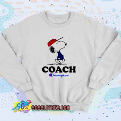 Peanuts Snoopy Coach Champion Sweatshirt Style