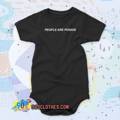 People Are Poison Rose Letter Baby Onesie