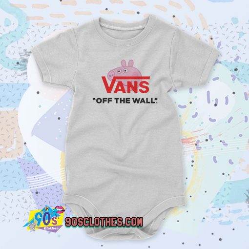 Peppa Pig X Vans Parody Baby Onesie