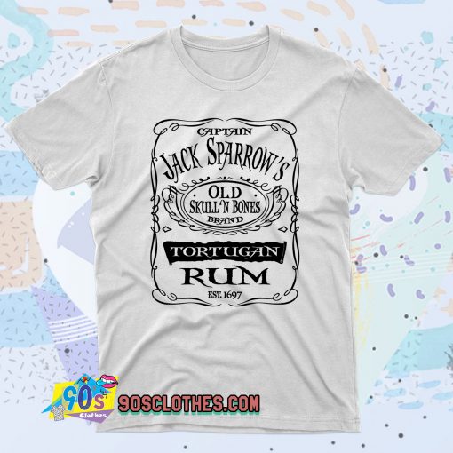 Pirates of the Caribbean Captain Jack Sparrow 90s T Shirt Style