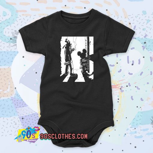 Punk Rock Goofy and Mickey Baby Onesie