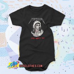 Red Indian Skeleton Yeezus Tour Baby Onesie