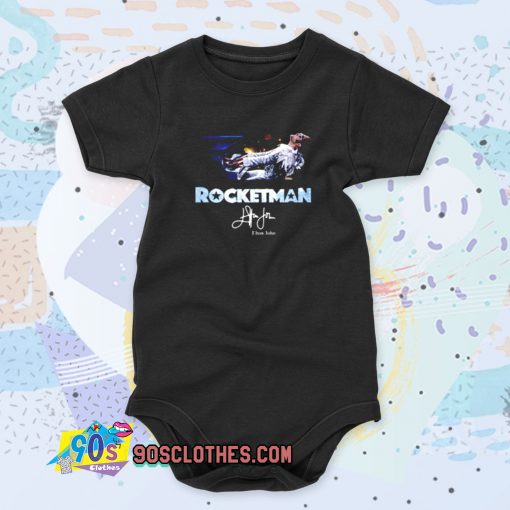 Rocketman Elton John Signature Cool Baby Onesie