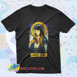 Saint Mia Wallace Pulp Fiction Retro T Shirt