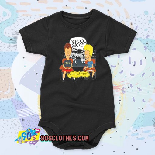 School Sucks Beavis Baby Onesie