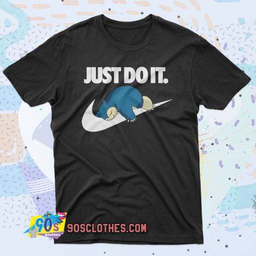 Snorlax Pokemon Just Do It Unisex Hoodie 90s T Shirt Style