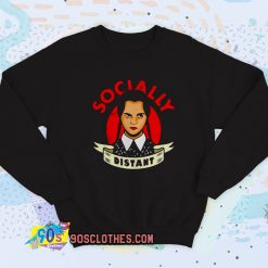 Socially Distant Girl Vintage Sweatshirt