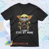 Star Wars Baby Yoda I Cant Stay At Home Retro T Shirt