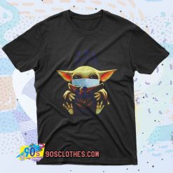 Star Wars Baby Yoda Mask Hug Kaiser Retro T Shirt