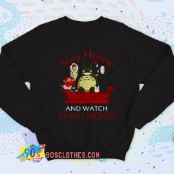 Stay Home And Watch Ghibli Movies Vintage Sweatshirt