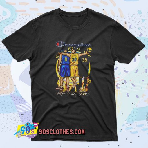 Stephen Curry Golden States Warriors Champions Retro T Shirt