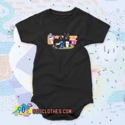 Stitch And Toothless Dunkin’ Donuts Cool Baby Onesie