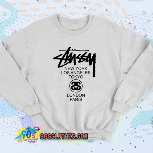 Stussy World Tour Sweatshirt Style