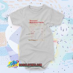 Succes Nutrition Facts Custom Baby Onesie