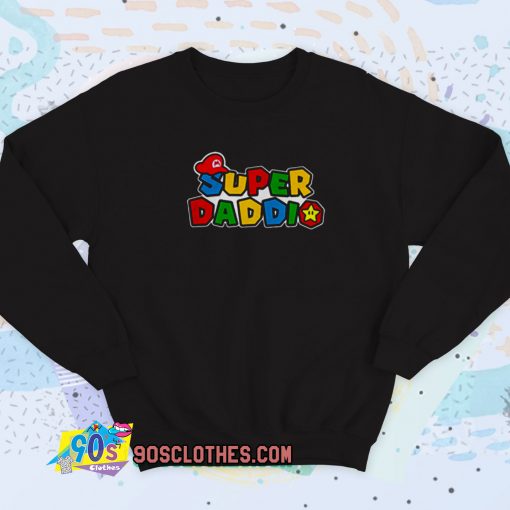 Super Daddio Mario Bros Vintage Sweatshirt