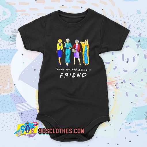 Thank You For being A Golden Friend Girls Cool Baby Onesie