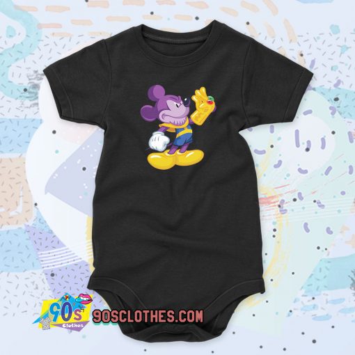 Thanos Mickey Mouse Baby Onesie