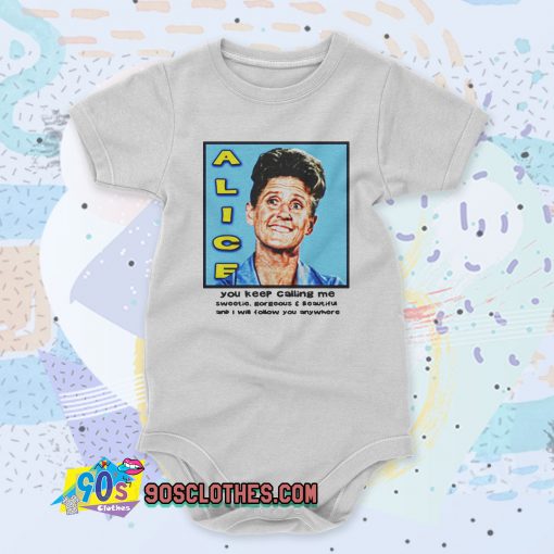 The Brady Bunch Ann B Davis As Alice Custom Baby Onesie