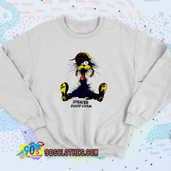 The Cat Operation Desert Storm Cartoon Sweatshirt Style