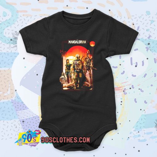 The Mandalorian Vintage Movie Cool Baby Onesie