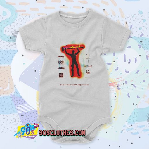 Travis Scott Fortnite Live In Your World Custom Baby Onesie