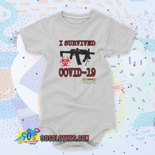 Travis Scott I Survived Coronavirus Custom Baby Onesie