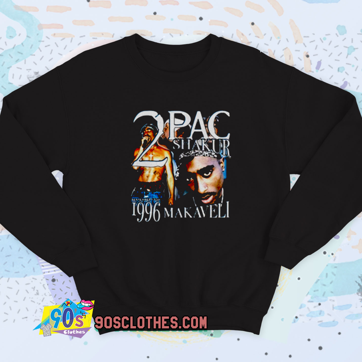 Tupac Shakur Casual Vintage Sweatshirt - 90sclothes.com