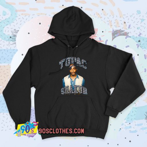 Tupac Shakur Glitter Rap 90s Hoodie