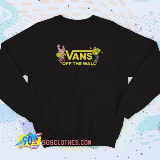 Vans Spongebob Squarepants Collaboration Yellow Sweatshirt Style