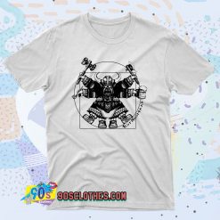 Vitruvian Dwarf White 90s T Shirt Style