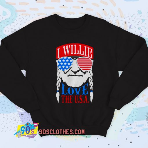 Willie Nelson Love The USA Vintage Sweatshirt