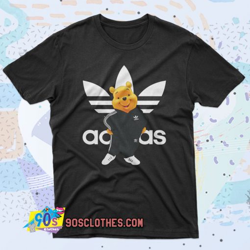 Winnie Pooh Adidas Parody 90s T Shirt Style