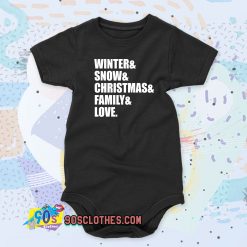 family love christmas Baby Onesie