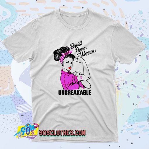 Breast Cancer Warrior Unbreakable Fashionable T shirt