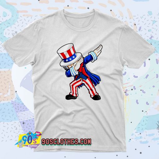 Dabbing Uncle Sam Patriotic 4th of July Fashionable T shirt