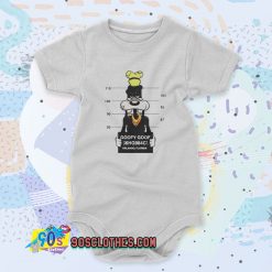 Disney Goofy Goof Mugshot Cute Baby Onesies