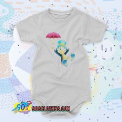 Disney Jiminy Cricket And Umbrella Pinocchio Cute Baby Onesies