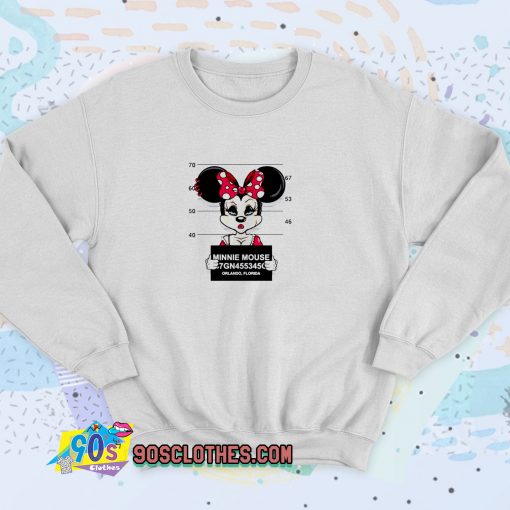 Disney Minnie Mouse Mugshot Unisex Sweatshirt