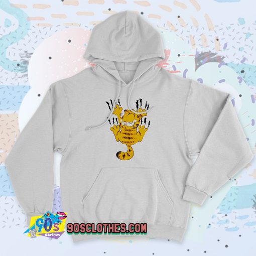 Garfield The Cat Scratch Wall 90s Hoodie