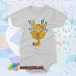 Garfield The Cat Scratch Wall Cute Baby Onesies