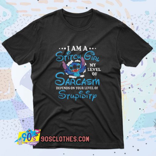 Im A Stitch Girl Disney Saying T Shirt