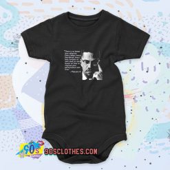 Malcolm X There is No Better than Adversity Quote Baby Onesie