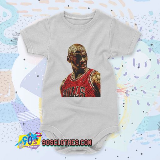 Michael Jordan Fan Art Cute Baby Onesies