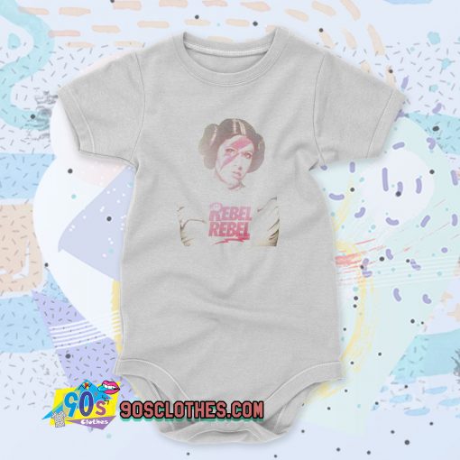 Princess Leia Rebel David Bowie Star Wars Cute Baby Onesies