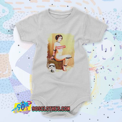 Princess Leia Star Wars Disobey Cute Baby Onesies