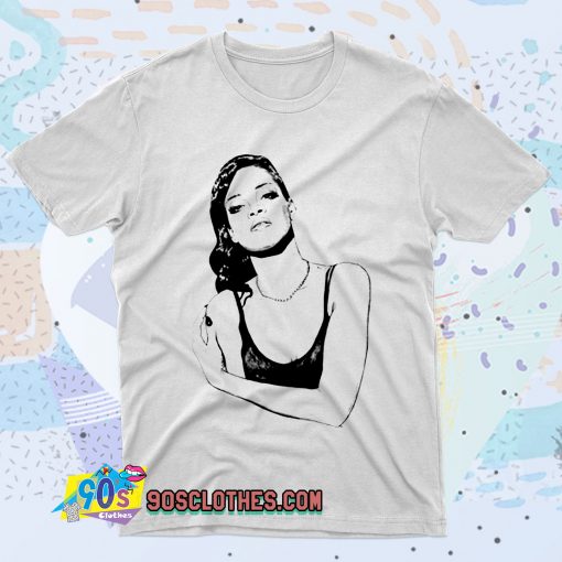 Rihanna Sketch Art Fashionable T shirt