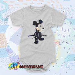 Samurai Mickey Mouse Cute Baby Onesies