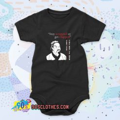 Stay Strapped or Get Clapped Sun Tzu Quote Baby Onesie